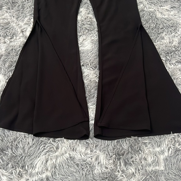 Black open flare pants - Picture 2 of 5